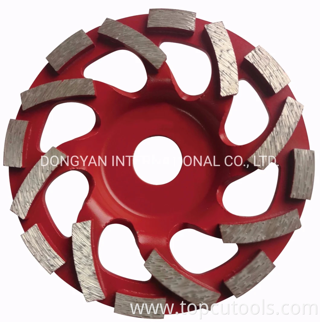 Diamond Grinding Cup Wheel with Arrow Segment for Stone Grindig Tool